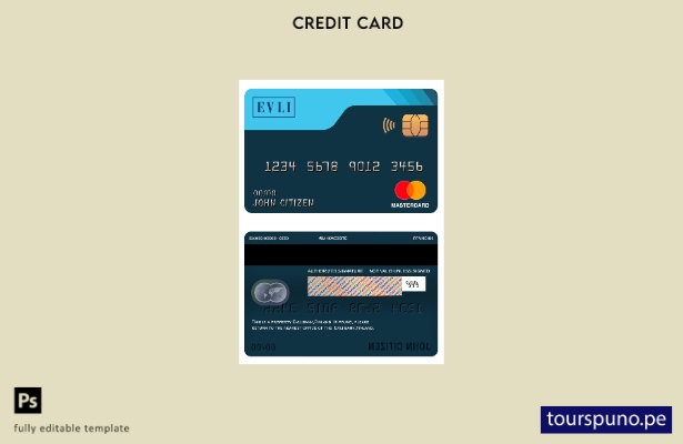 lista para imprimir la plantilla mastercard del banco Evli de Finlandia